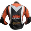 KTM Racing Leather Perforated Motorcycle Biker Jacket